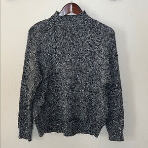 Jones New York Signature Knit Sweater Gray Size Small